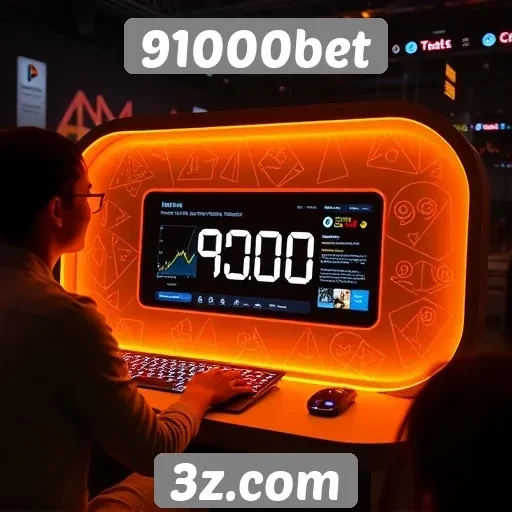 Interatividade e design do site 91000bet