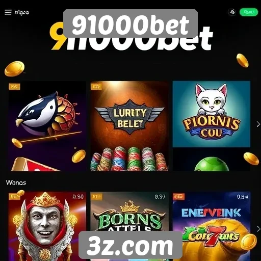 Tipos de jogos disponíveis na 91000bet